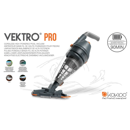 Vektro PRO MK II Handheld Rechargeable Pool and Spa Vacuum