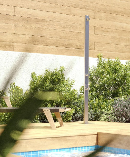 Rainware Outdoor Shower - Aussie Premium 2501 - Cold Shower + Cold Footwash Freestanding