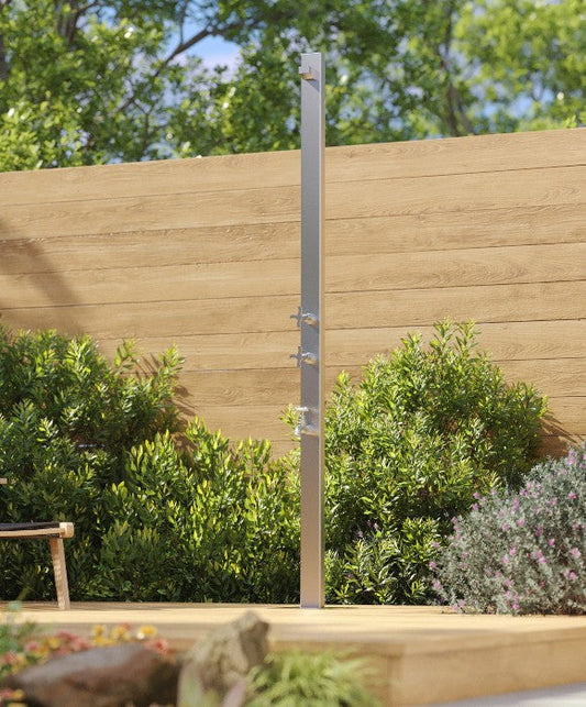 Rainware Outdoor Shower - Aussie Premium 2503 - Hot & Cold Shower + Cold Footwash Freestanding