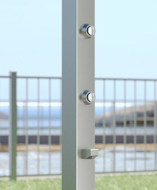 Rainware Outdoor Shower - Beach Solo 5003 Single Shower & Footwash - Time Flow