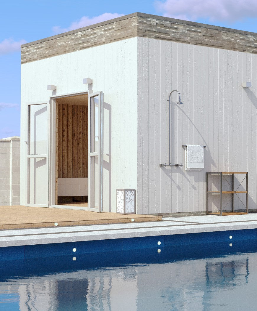 Rainware Outdoor Shower - Bribie 2003 - Hot & Cold Shower Wall Mounted