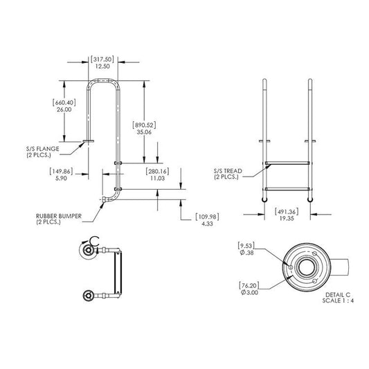 S.R Smith Ladder - UF STYLE - Poolshop.com.au