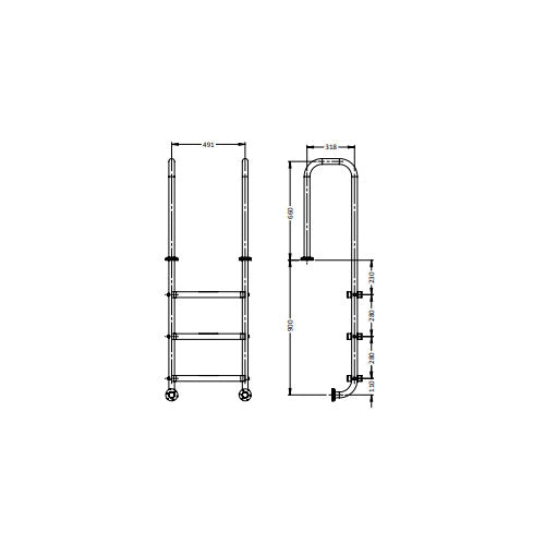 S.R Smith Ladder - UF STYLE - Poolshop.com.au