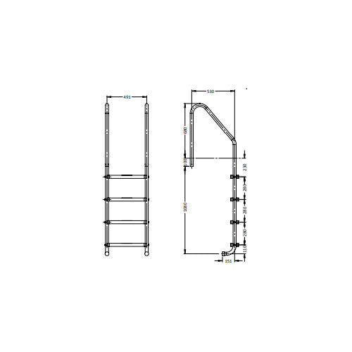S.R Smith Ladder - SF STYLE - Poolshop.com.au