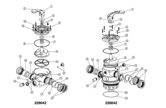 Waterco Multiport Valve Half Union O Ring 40mm 64479