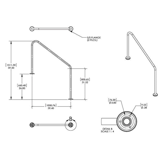SR Smith Stair Rail - Poolshop.com.au