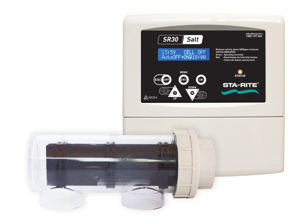 Pentair SR Salt Chlorinator 45g/hr + pH doser
