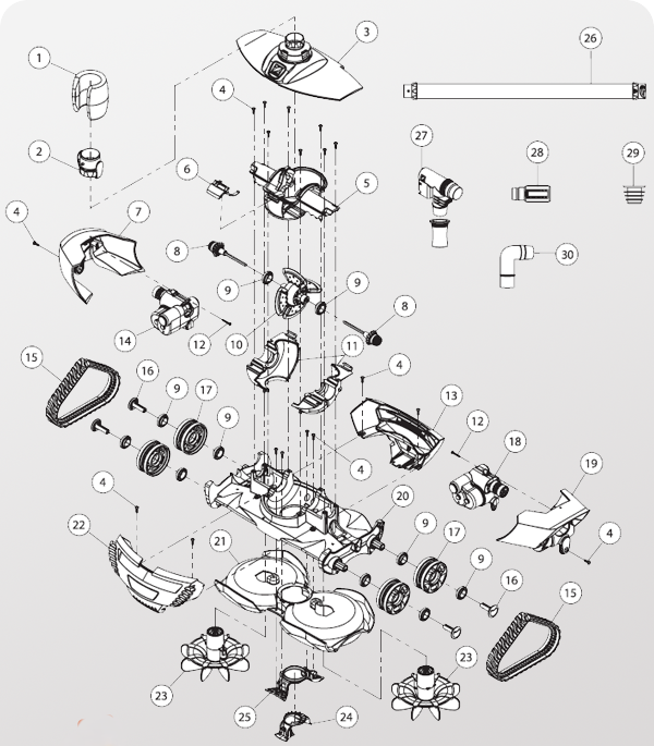 Pool Pulse-Zodiac MX8 / G2 / T5 Pool Pulse W70335 - Pool Cleaner Spare Part