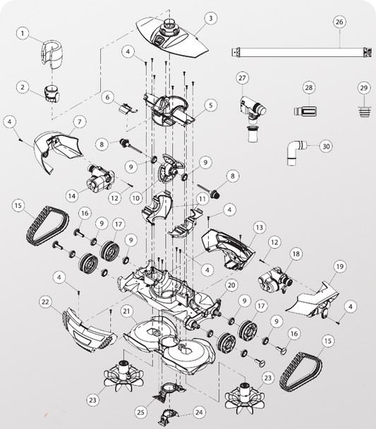 Pool Pulse-Zodiac MX8 / G2 / T5 Pool Pulse W70335 - Pool Cleaner Spare Part