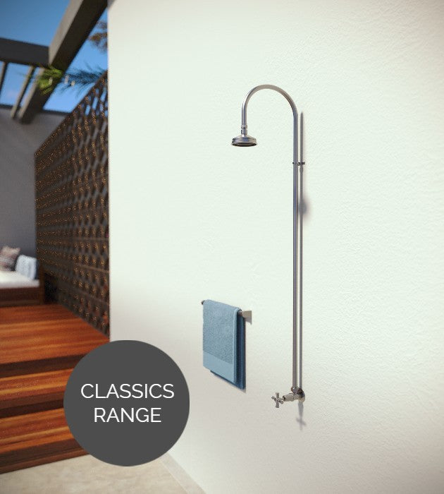 Rainware Outdoor Shower - Bribie 2001 - Cold Shower Wall Mounted
