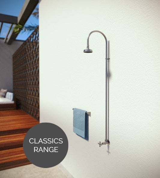 Rainware Outdoor Shower - Bribie 2001 - Cold Shower Wall Mounted