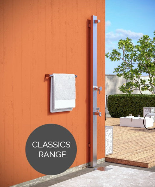Rainware Outdoor Shower - Suncoast Wall 4301 - Hot & Cold Shower + Cold Footwash