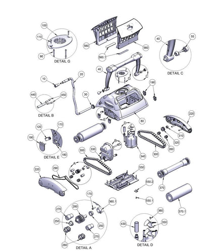 RTX Robotic Pool Cleaner - Spare Part, Bushing for lower casing