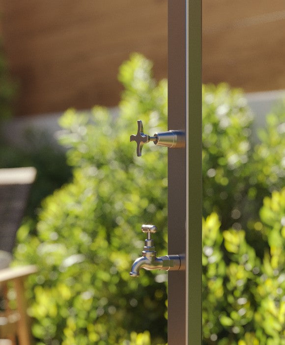 Rainware Outdoor Shower - Aussie Premium 2501 - Cold Shower + Cold Footwash Freestanding