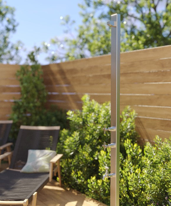 Rainware Outdoor Shower - Aussie Premium 2503 - Hot & Cold Shower + Cold Footwash Freestanding