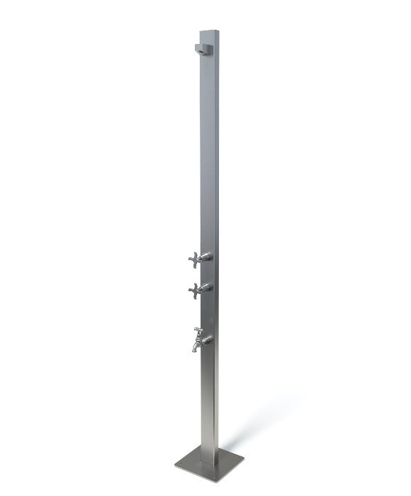 Rainware Outdoor Shower - Aussie Premium 2503 - Hot & Cold Shower + Cold Footwash Freestanding