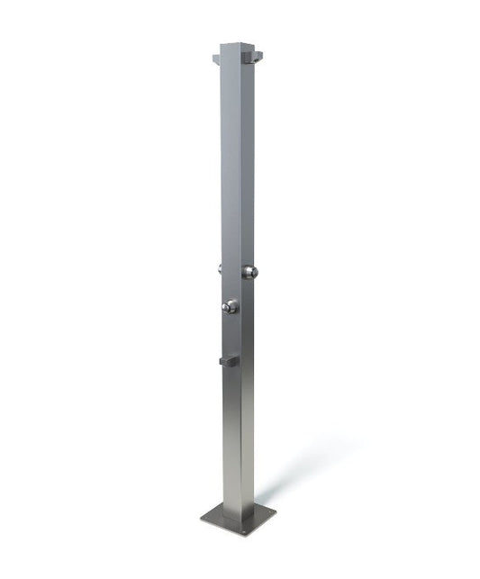 Rainware Outdoor Shower - Beach Duet 5025 - Double Shower & Footwash - Time Flow