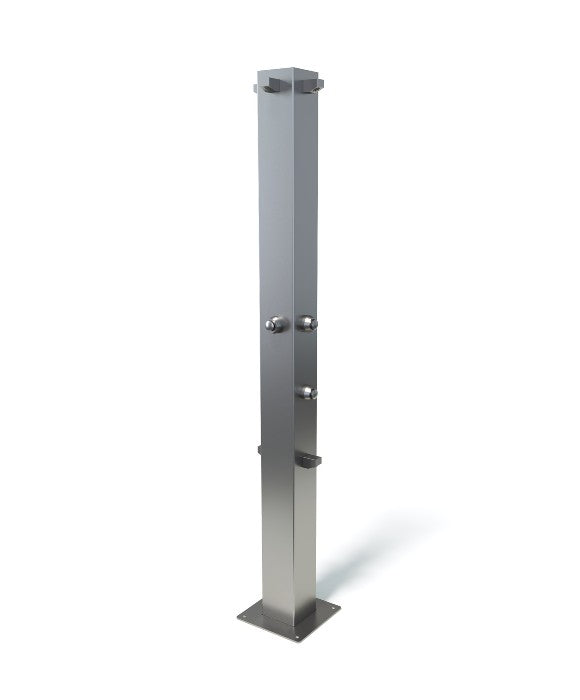 Rainware Outdoor Shower - Beach Quartet 5045 Quad Shower & Double Footwash - Time Flow