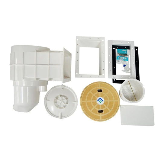 Pentair Quiptron skimmer c/w ext throat & Escutcheon