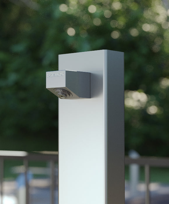 Rainware Outdoor Shower - Beach Slim + FW 5001 Single Shower + Footwash - Time Flow