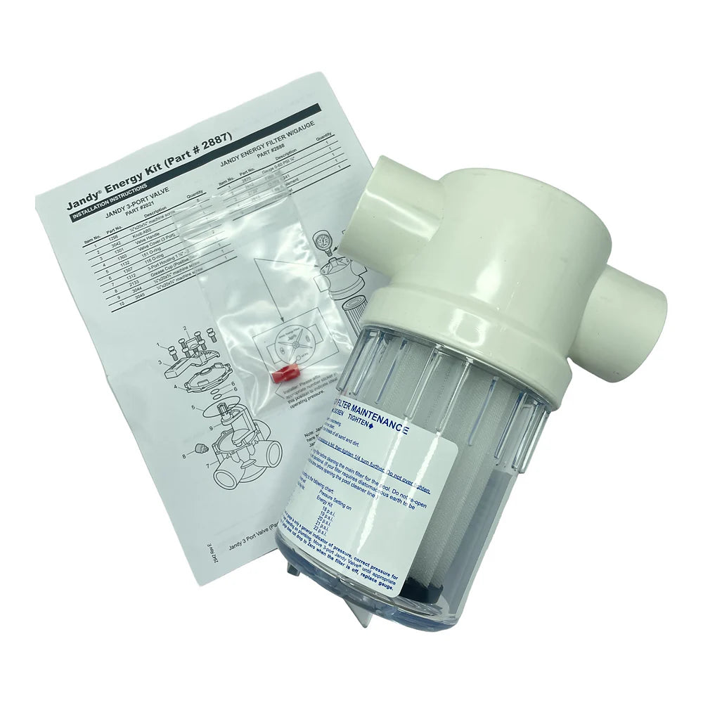 Astral Jandy Inline Water Filter Kit Solar Energy Strainer 40mm/50mm W7519