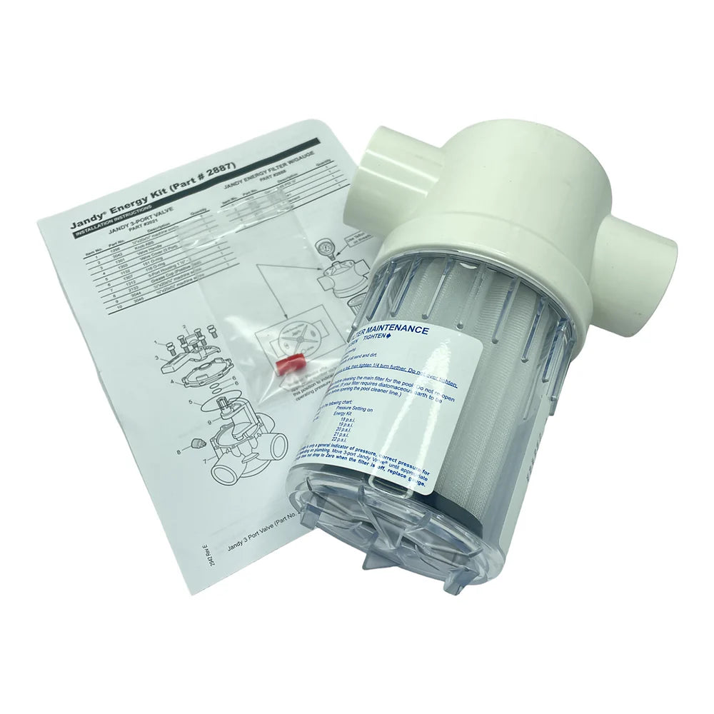 Astral Jandy Inline Water Filter Kit Solar Energy Strainer 40mm/50mm W7519