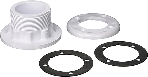 Pentair Vinyl Wall Fitting - 40mm Slip, 1-1/2” Socket, White
