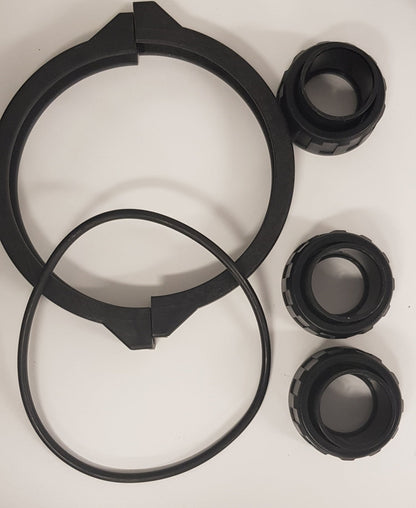 HURLCON SAND FILTER VALVE BARREL UNION / CLAMP SET - 40MM VALVE