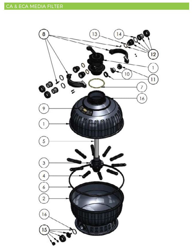 ASTRAL CA280, CA300, ECA550, ECA650 - 175MM LATERALS (PAIR)