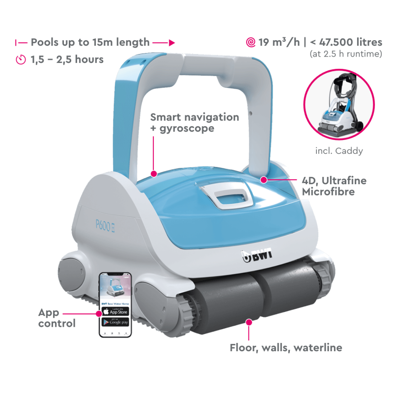 BWT P600 Robotic Pool Cleaner