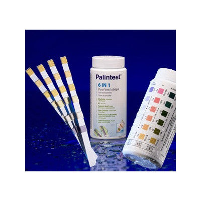 Palintest 6 in 1 Pool Test Strips - Poolshop.com.au