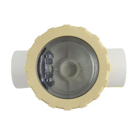 Pentair Check Valve 40mm/1-1/2" PVC (with clear viewing window)
