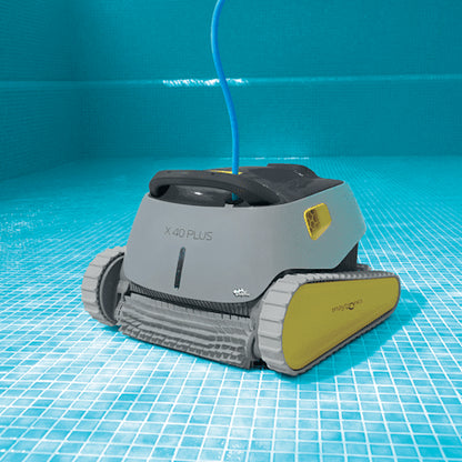Maytronics Dolphin X40 Plus Robotic Pool Cleaner with Caddy