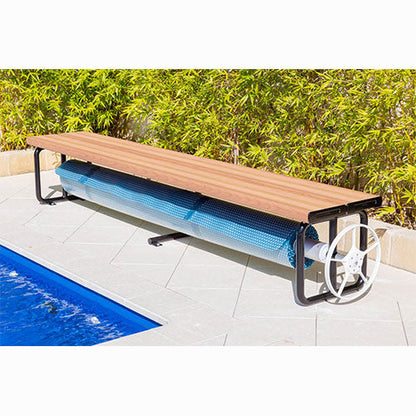 Daisy Under Bench Rollers - Light Oak - Poolshop.com.au
