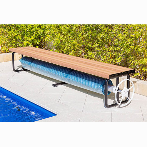 Daisy Under Bench Rollers - Light Oak - Poolshop.com.au