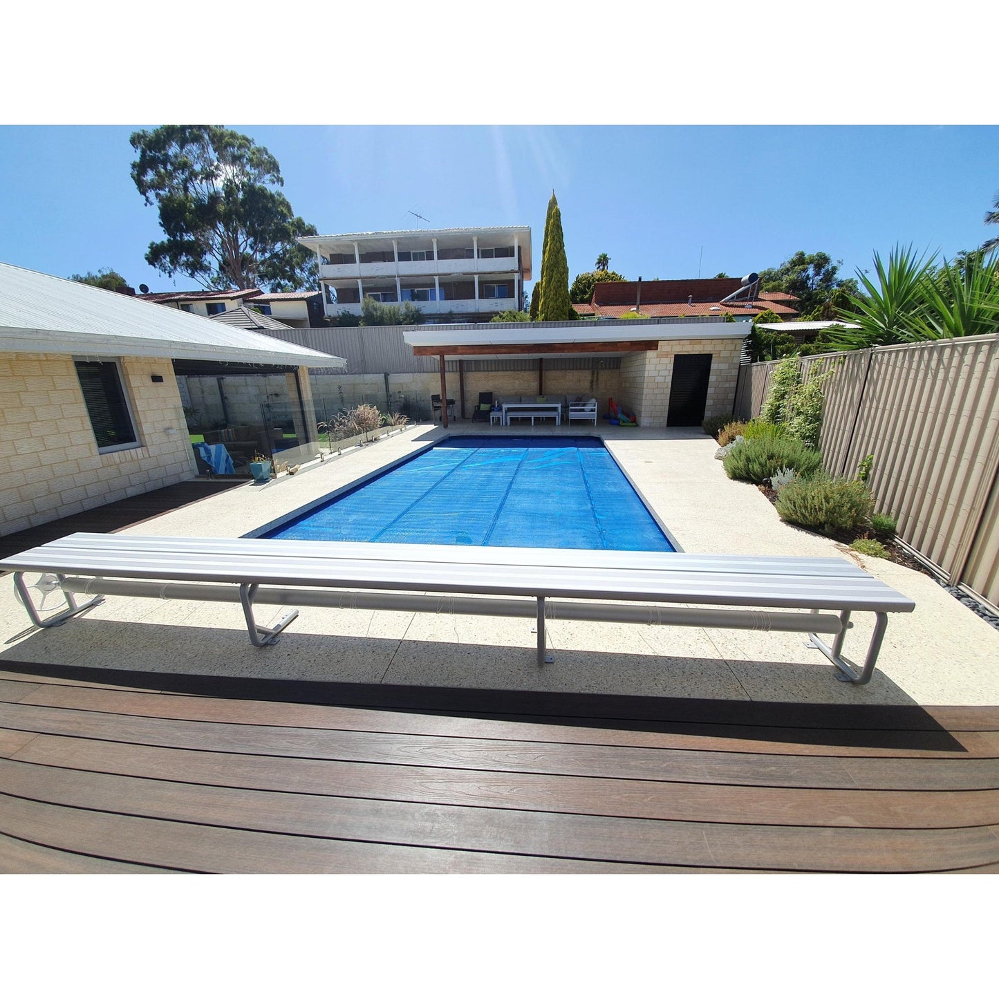 Daisy Under Bench Pool Rollers