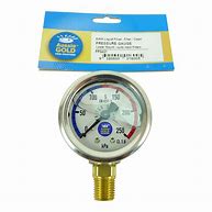 Aussie Gold Oil Filled Pressure Gauge