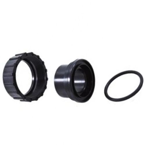 Waterco Multiport Valve Half Union Black c/w O Ring 40mm 122243B